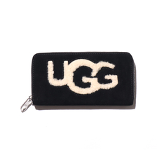 UGG W HONEY ZIP ARND WALLET SHEEP BLACK 1093571-BLK画像