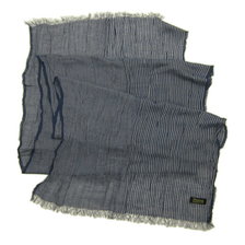 DAPPER'S Stripe Pattern Stole by V-FRAAS NAVY/WHITE STRIPE LOT1381画像