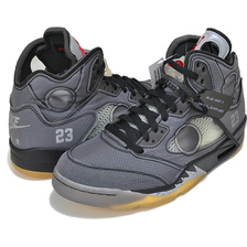 NIKE AIR JORDAN 5 RETRO SP OFF-WHITE blk/fire red-muslin CT8480-001画像
