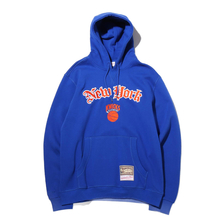Mitchell & Ness Old English Hoody - NY.Knicks BLUE FPHDEF18019-NYK画像