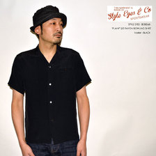 STYLE EYES PLAIN レーヨンボーリングシャツ SE38368画像