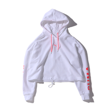 PUMA CHASE CROPPED HOODIE PUMA WHITE 595935-02画像