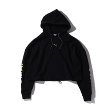 PUMA CHASE CROPPED HOODIE PUMA BLACK 595935-01画像