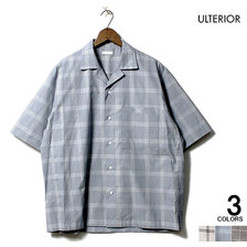 ULTERIOR LAYERED POCKET S/S CHECK SHIRT ULSH07-20A23M画像