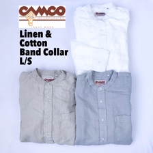 CAMCO Linen & Cotton Band Collar L/S画像