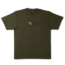 APPLEBUM Flower Logo Tee OLIVE画像