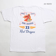 Buzz Rickson's S/S T-SHIRT "33rd BOMB. SQ. RED DRAGONS" BR78516画像