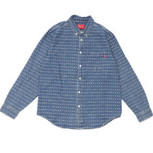 Supreme 20SS Jacquard Logos Denim Shirt画像