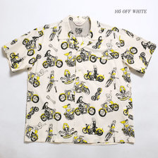 STAR OF HOLLYWOOD &times; VINCE RAY BROAD COTTON S/S OPEN SHIRT "THE WILDCAT GIRLS" SH38376画像