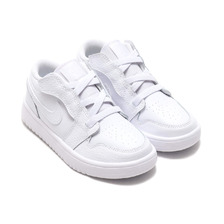 JORDAN BRAND JORDAN 1 LOW ALT (PS) WHITE/WHITE-WHITE BQ6066-130画像