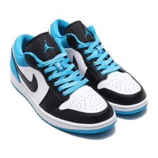 JORDAN BRAND AIR JORDAN 1 LOW SE BLACK/BLACK-LASER BLUE-WHITE CK3022-004画像