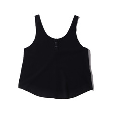 NIKE AS W NK YOGA LUXE HENLEY TANK BLACK/DK SMOKE GREY CJ4206-010画像