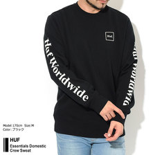 HUF Essentials Domestic Crew Sweat PF00264画像