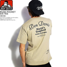 BEN DAVIS RUDE POCKET S/S TEE -BEIGE- C-0580015画像