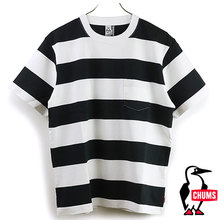 CHUMS M Heavy Weight Border Pocket T-Shirt CH01-1666画像