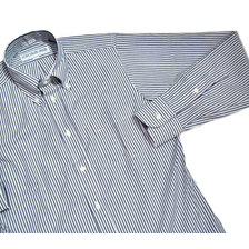 INDIVIDUALIZED SHIRTS L/S STANDARD FIT B.D. BENGAL STRIPE SHIRTS navy画像