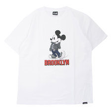 Schott &times; Disney T-SHIRT BROOKLYN MICKEY MOUSE WHITE 3103130画像
