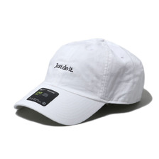 NIKE U NSW H86 CAP JDI WASH CAP WHITE/BLACK CQ9512-100画像