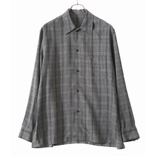 URU RAYON POPLIN OPEN COLLAR L/S SHIRTS 20SRP011画像