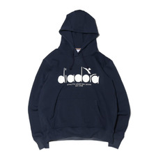 DIADORA スウェットフーディージャケット NAVY DSW0110-68画像