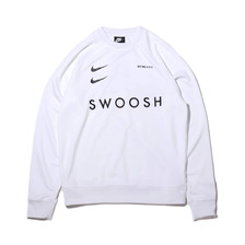 NIKE AS M NSW SWOOSH CREW PK WHITE/BLACK CJ4841-100画像