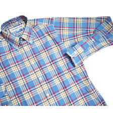 INDIVIDUALIZED SHIRTS L/S STANDARD FIT B.D. MULTI CHECK SHIRTS light blue画像