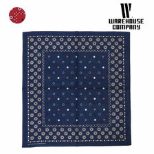 WAREHOUSE Lot 5228 SELVEDGE BANDANA B柄(DOUBLE CIRCLE)画像