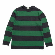 BURGUS PLUS L/S Pocket Border Tee HBP-021BD画像