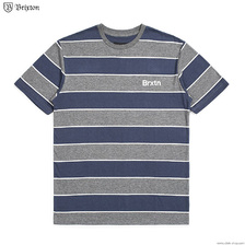 Brixton HILT PRINT S/S KNIT (HEATHER GRAY/WASHED NAVY) 02740画像