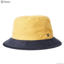 Brixton B-SHIELD BUCKET HAT (YELLOW&times;WASHED NAVY) 10515画像