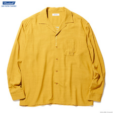 RADIALL REGAL - OPEN COLLARED SHIRT L/S (MUSTARD)画像