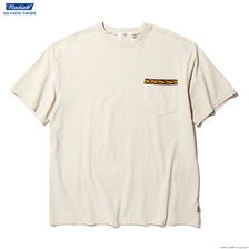 RADIALL FLAMES - CREW NECK POCKET T-SHIRT S/S (SNOW WHITE)画像