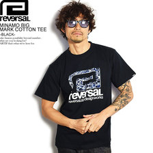 reversal MINAMO BIG MARK COTTON TEE -BLACK- RV20SS001画像