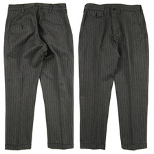 FULLCOUNT COVERT STRIPE TAPERED TROUSERS 1335画像