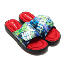 Columbia URBAN BARGE SLIDE Tokyo Blue Camo YU0334-499画像