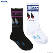 RADIALL 2PAC SOX - SKATE RAT (BLACK&times;WHIET) RAD20SSPSD004画像