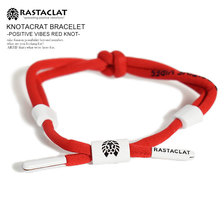 RASTACLAT KNOTACRAT BRACELET -POSITIVE VIBES RED KNOT-画像