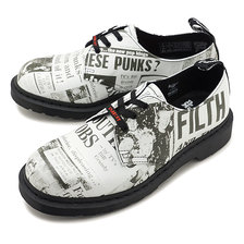 Dr.Martens 1461 SEX PISTOLS 3EYE SHOE White Backhand Straw Grain 25928009画像