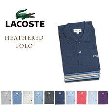 LACOSTE L1264AL HEATHERED POLO画像