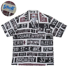 Schott HAWAIIAN SHIRT SUBWAY SIGH 3105040画像