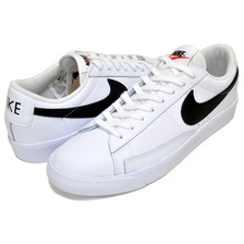 NIKE BLAZER LOW LEATHER white/black-orange blaze CZ1089-100画像