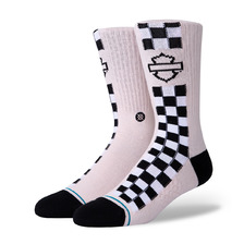 STANCE HARLEY SIDE CHECK PINK A556A20HAS-1011画像