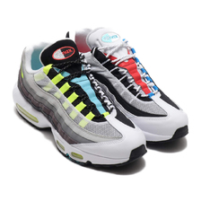NIKE AIR MAX 95 QS BLACK/MULTI-COLOR-GUNSMOKE-IRON GREY CJ0589-001画像