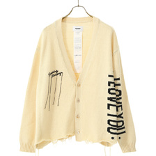 Doublet HIDDEN MESSAGE CARDIGAN 20SS21KN29画像