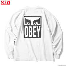 OBEY HEAVYWEIGHT LONG SLEEVE TEE "OBEY EYES ICON 2" (WHITE)画像