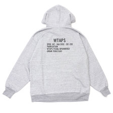 WTAPS 20SS ACADEMY HOODED SWEATSHIRT GRAY 201ATDT-CSM24画像
