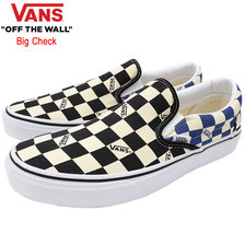 VANS Classic Slip-On Black/Navy Big Check VN0A4U38WRT画像