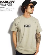 DOUBLE STEAL 5 SILHOUETTE DOUBZ T-SHIRT -BEIGE- 902-14018画像