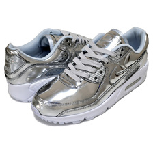 NIKE WMNS AIR MAX 90 SP METALLIC PACK chrome/chrome-pure platinum CQ6639-001画像
