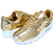 NIKE WMNS AIR MAX 90 SP METALLIC PACK metallic gold/metallic gold CQ6639-700画像